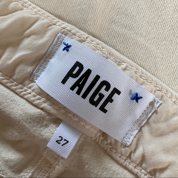 Paige Indio Zip cream skinny jeans Size 27 - Picture 4 of 7